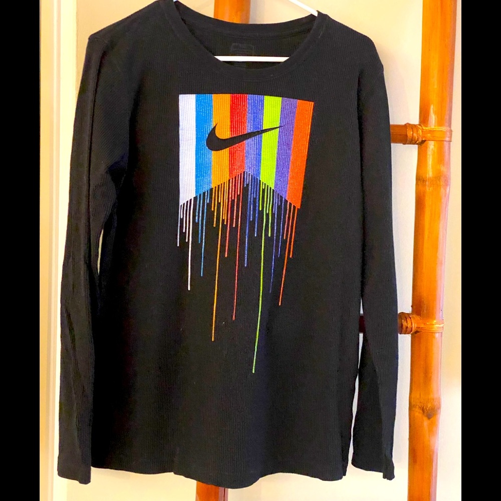 NIKE XL YOUTH COTTON BLEND LONG SLEEVE SHIRT